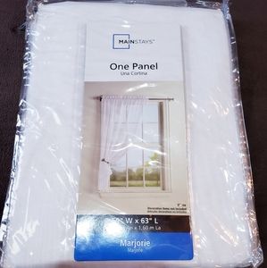 One Sheer White Panel 59"by 63"